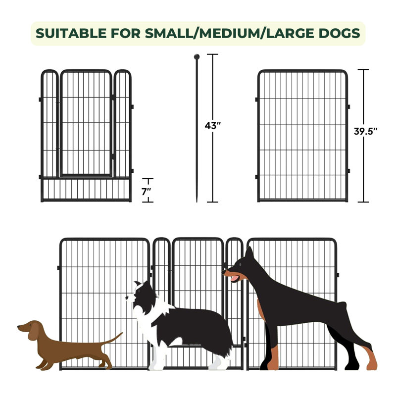 FXW Outdoor Dog Pen 16 Panels for Dogs & Reviews Wayfair